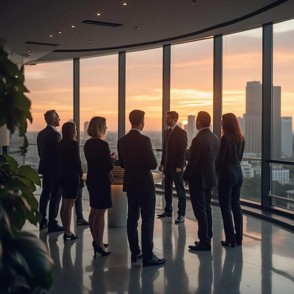 Equipo de InverArg en oficina moderna de Buenos Aires